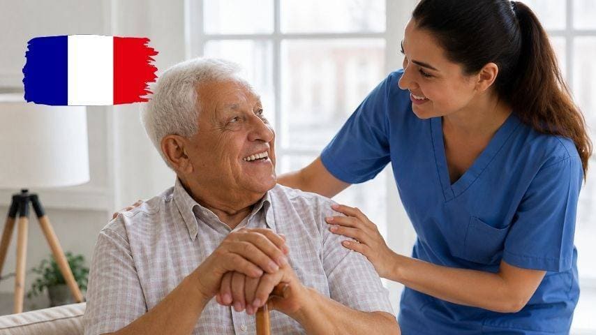العمل في رعاية المسنين في فرنسا